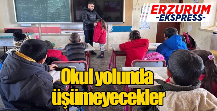 Okul yolunda üşümeyecekler