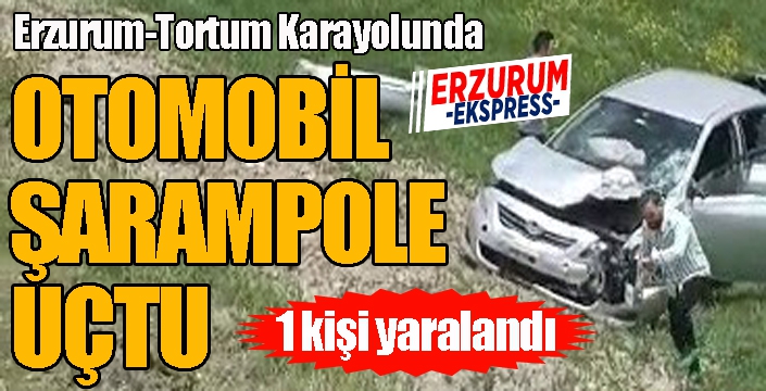 Otomobil şarampole uçtu: 1 yaralı...