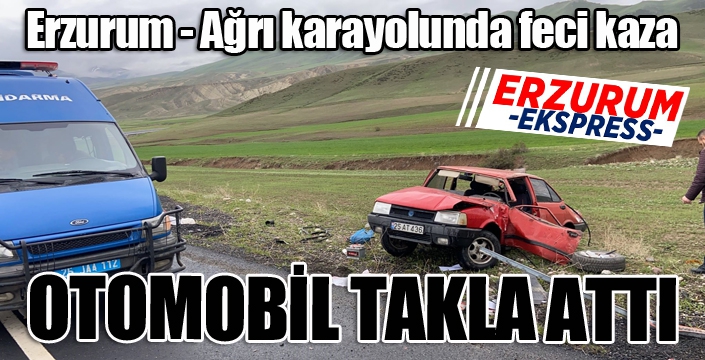 Otomobil takla attı: 1 yaralı...