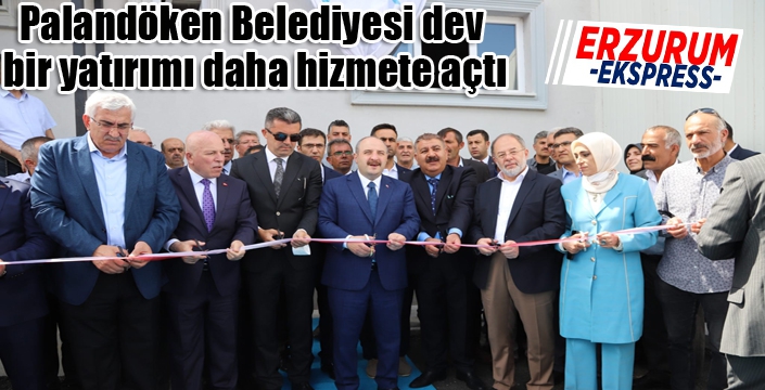 Palandöken Belediyesi dev bir yatırımı daha hizmete açtı