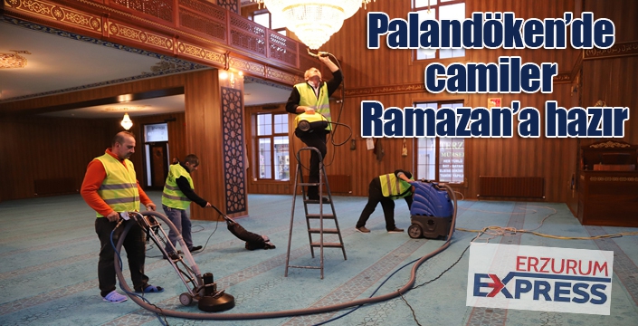 Palandöken’de camiler Ramazan’a hazır