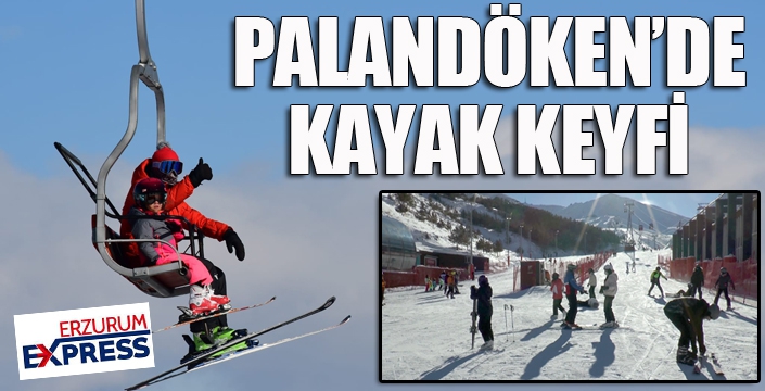 Palandöken’de hafta sonunda kayak heyecanı