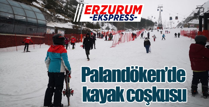 Palandöken’de kayak coşkusu