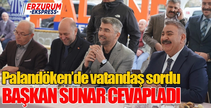 Palandöken'de vatandaş sordu, Başkan cevapladı