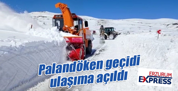 Palandöken geçidi ulaşıma açıldı