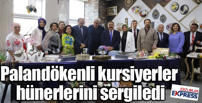 Palandökenli kursiyerler hünerlerini sergiledi