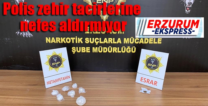 Polis uyuşturucu tacirlerine nefes aldırmıyor