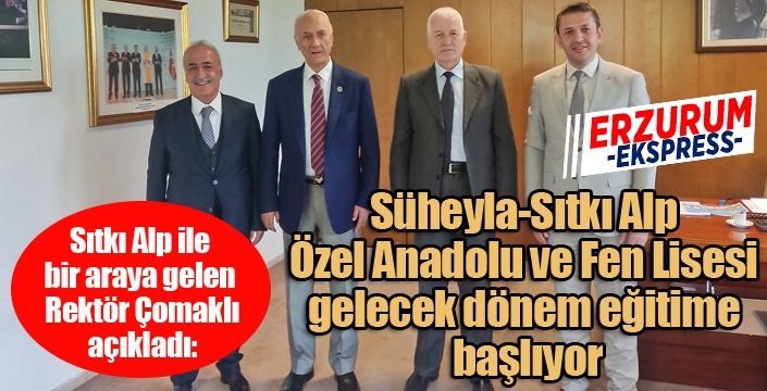 Rektör Çomaklı, Sıtkı Alp ile bir araya geldi