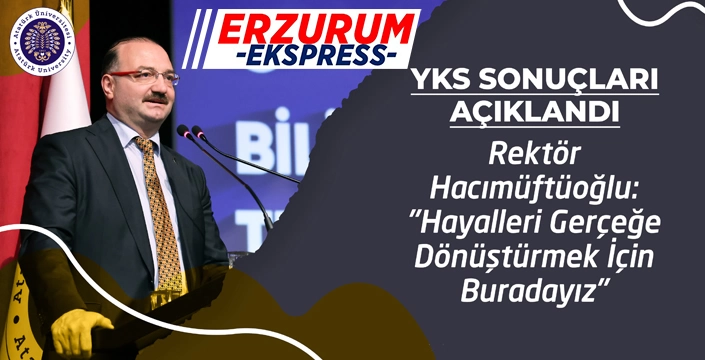 Rektör Hacımüftüoğlu: Hayalleri gerçeğe dönüştürmek için buradayız...