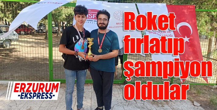 Roket fırlatıp şampiyon oldular