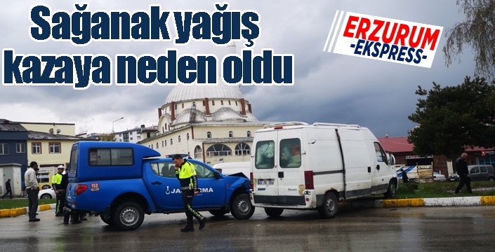 Sağanak yağış kazaya neden oldu