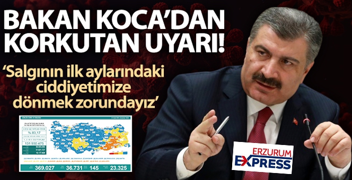 Sağlık Bakanlığı, Türkiye'nin son 24 saatlik korona virüs tablosunu açıkladı