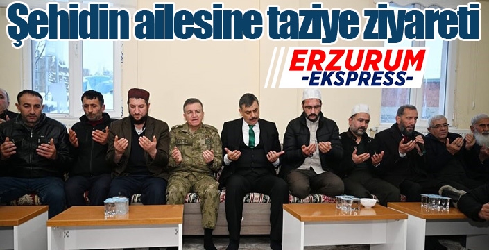 Şehidin ailesine taziye ziyareti