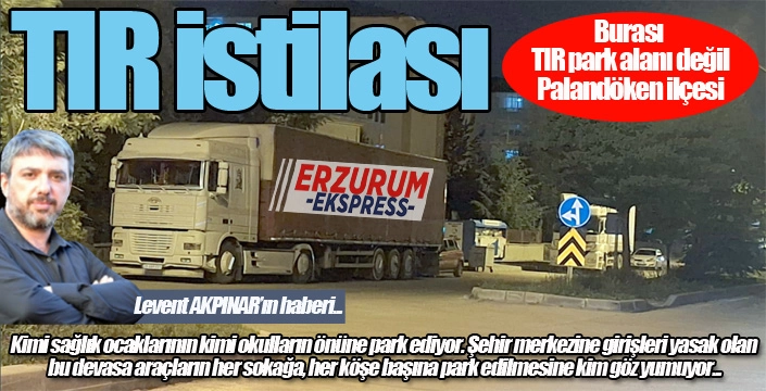 Şehir merkezini park alanına çevirdiler... Devasa araçlar korku saçıyor...