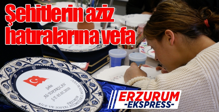 Şehitlerin aziz hatıralarına vefa