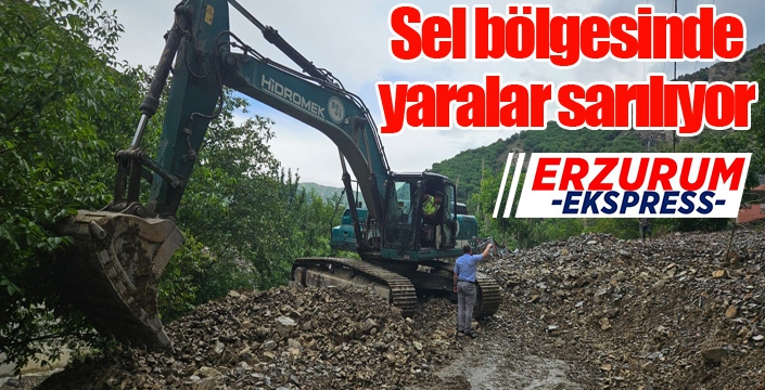 Sel bölgesinde yaralar sarılıyor...