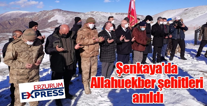 Şenkaya'da Allahuekber şehitleri anıldı