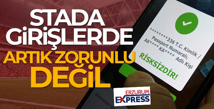 Statlara girişlerde HES kodu zorunluğu ve 12 yaş sınırlaması kalktı