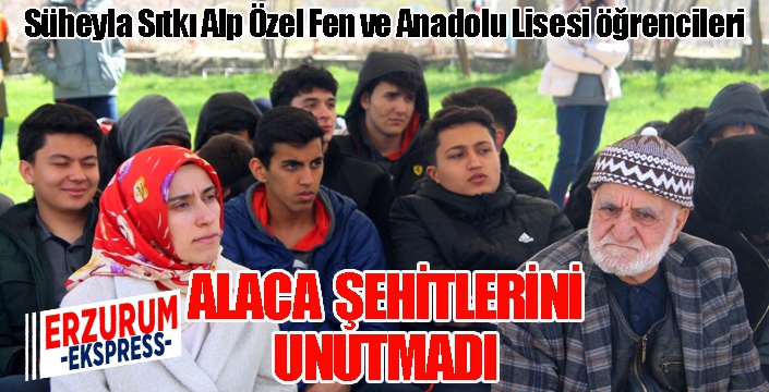 Süheyla Sıtkı Alp Özel Fen ve Anadolu Lisesi öğrencilerinden alaca şehitliğine ziyaret