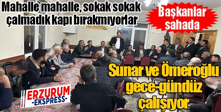 Sunar ve Ömeroğlu gece-gündüz çalışıyor...