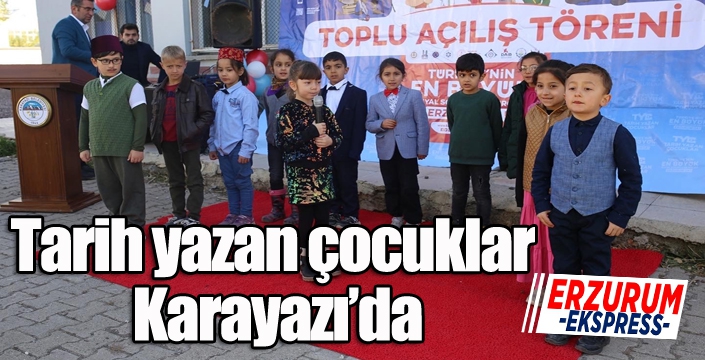 Tarih yazan çocuklar Karayazı’da