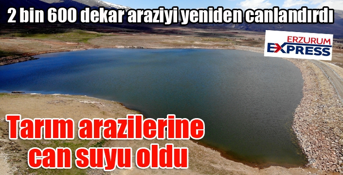 Tarım arazilerine can suyu oldu