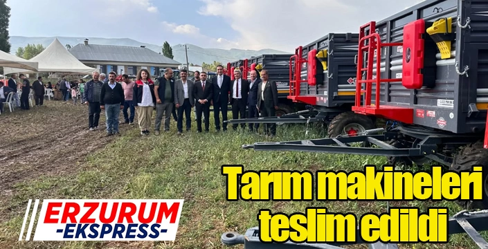 Tarım makineleri teslim edildi...