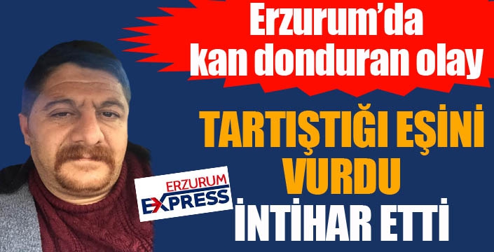 Tartıştığı eşini silahla vurdu sonrada intihar etti