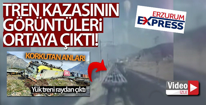 Tren kazasının güvenlik kamerası görüntüleri ortaya çıktı!