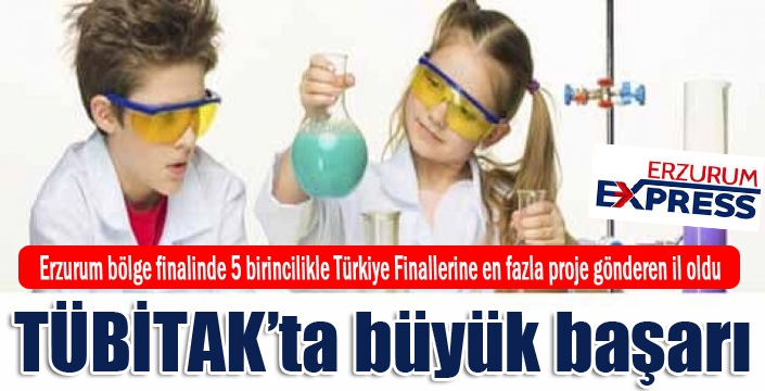 TÜBİTAK Ortaokullar Arası Bölge Yarışmasında büyük başarı