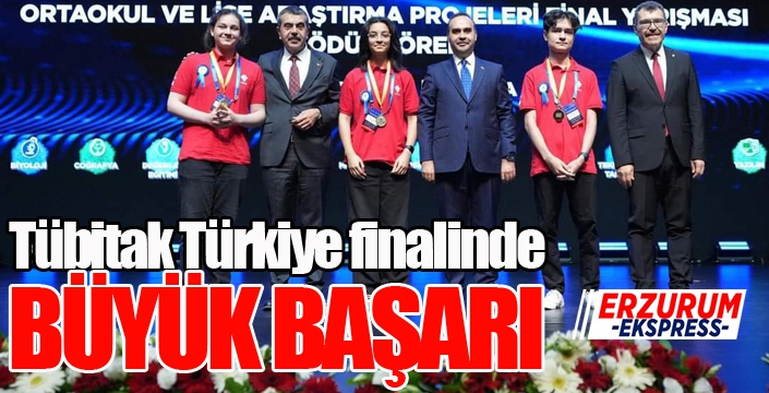 Tübitak Türkiye finalinde büyük başarı