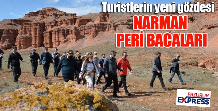 Turistlerin yeni gözdesi Narman Peri Bacaları