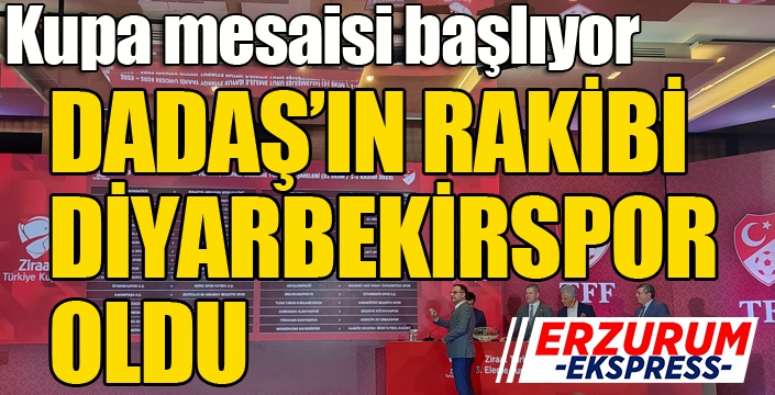 Türkiye Kupası'nda rakip Diyarbekirspor...