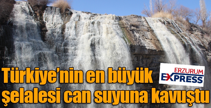 Türkiye’nin en büyük şelalesi can suyuna kavuştu