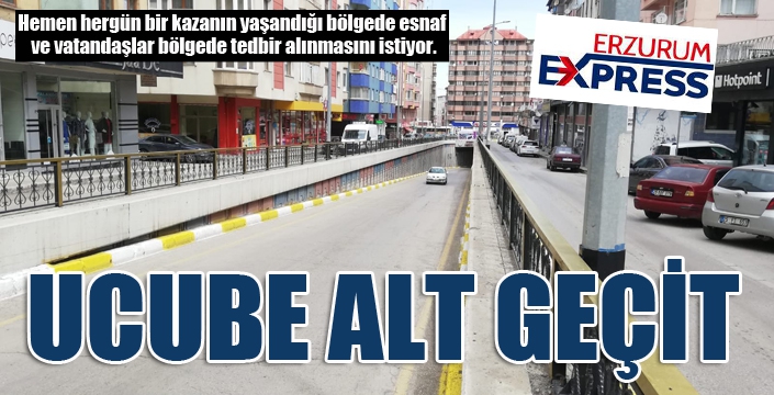 Ucube alt geçit sürücülerin korkulu rüyası oldu!