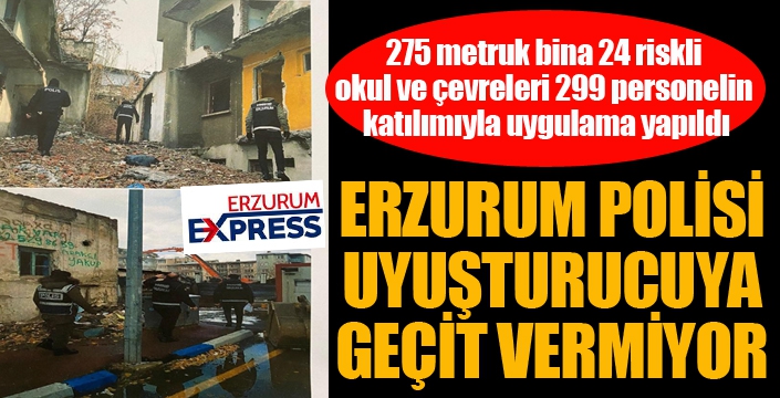 Uyuşturucuya geçit vermiyorlar