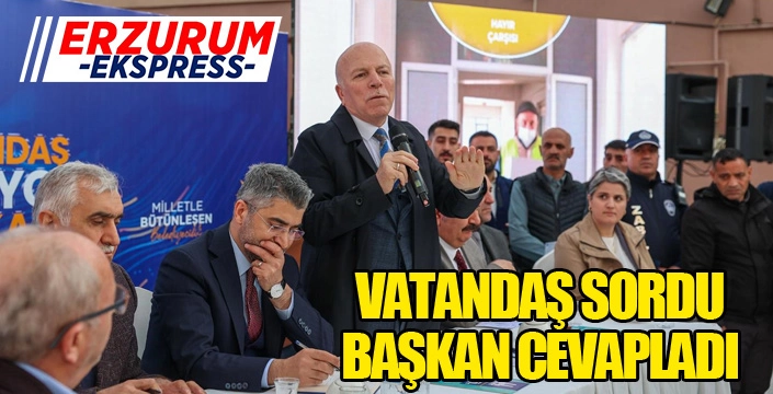 Vatandaş sordu, başkan cevapladı