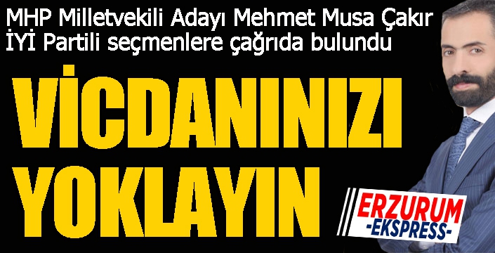 Vicdanınızı yoklayın!