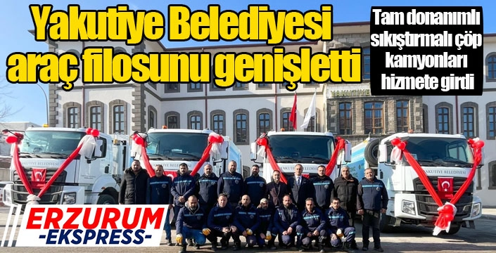 Yakutiye Belediyesi araç filosunu genişletti