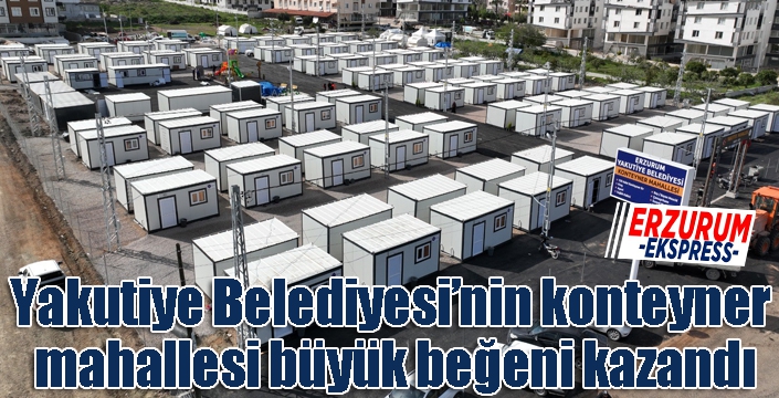 Yakutiye Belediyesi’nin konteyner mahallesi büyük beğeni kazandı