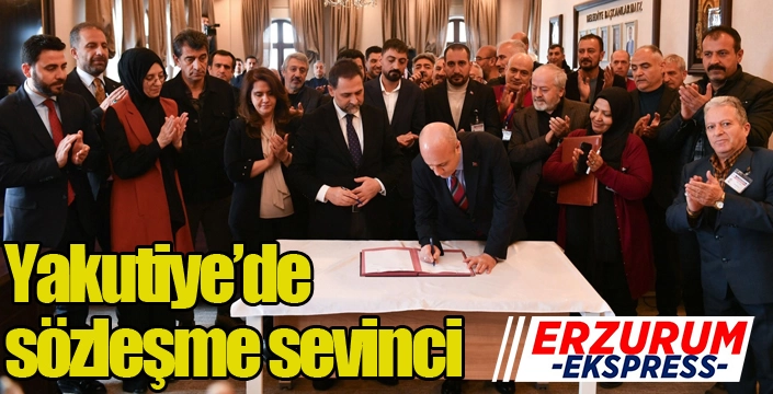 Yakutiye’de sözleşme sevinci