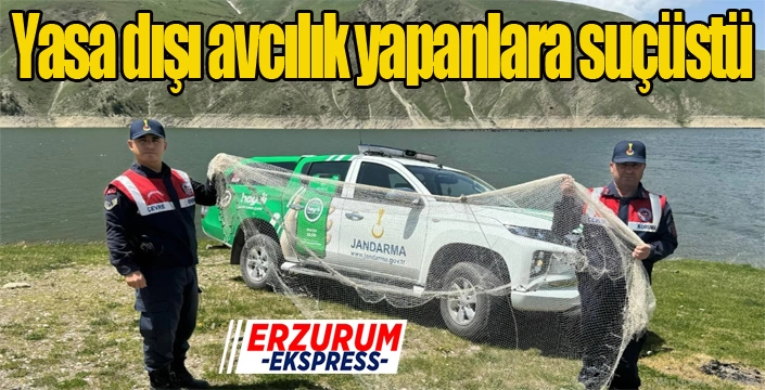 Yasa dışı avcılık yapanlara suçüstü...