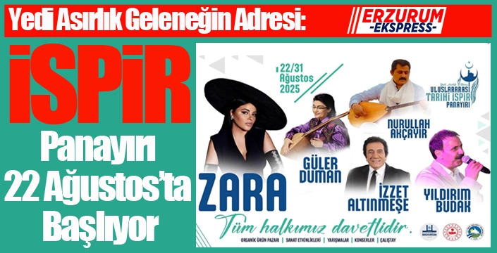 Yedi Asırlık Geleneğin Adresi: İspir Panayırı 22 Ağustos’ta Başlıyor
