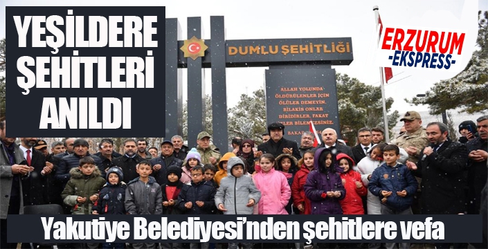 Yeşildere Şehitleri anıldı...