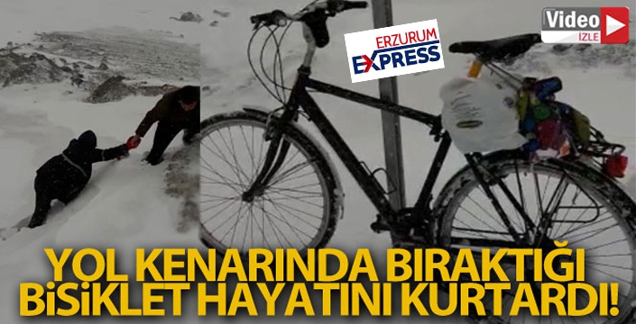 Yol kenarında bıraktığı bisiklet hayatını kurtardı