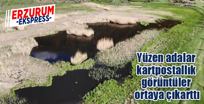 Yüzen adalar kartpostallık görüntüler ortaya çıkarttı